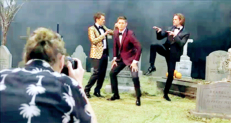 jensen-jay:   Misha Collins, Jensen Ackles and Jared Padalecki - EW cover shoot (x)