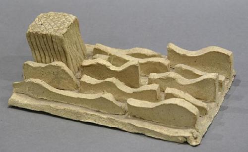 Costantino Nivola (Italian/American, 1911-1988), Topographic Landscape, 1971, terracotta sculpture, 