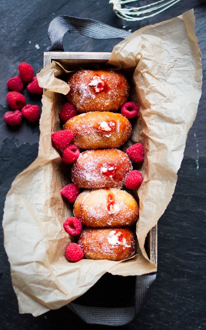 therecipepantry:  Raspberry Ripple Donuts