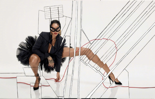 femmequeens - Rihanna photographed by Jean-Paul Goude for Vogue...