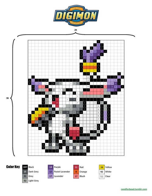 Digimon:  GatomonDigimon is owned by Saban, Toei Animation, and Bandai.Find more Digimon perler bead