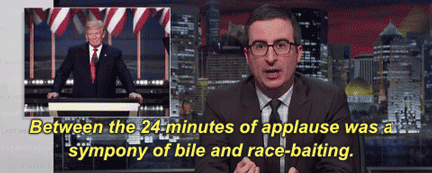vox:John Oliver eviscerates Donald Trump’s Republican National ConventionThroughout the convention, 
