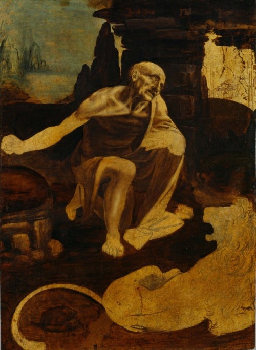 San Jerónimo por Leonardo da Vinci 1482 aprox.