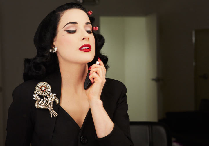 margadita:  Dita Von Teese’s HSN debut, photos taken by Bryan Kasm 