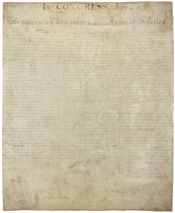 todaysdocument:  “IN CONGRESS, July 4, 1776.The unanimous Declaration of the thirteen united States of America,   When in the Course of human events, it becomes necessary for one people to dissolve the political bands which have connected them with