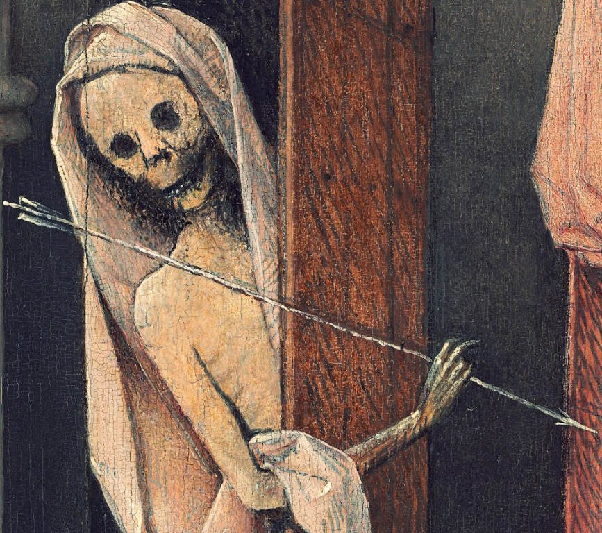 signorformica:  Death and the Miser (detail). Hieronymus Bosch ~ ca.1490 National
