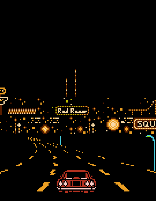morebuildingsandfood:Las Vegas from Rad Racer 2, by Square.