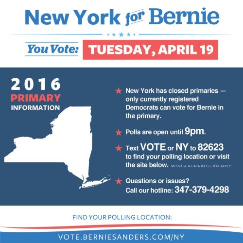 whatareyoureallyafraidof:  Come on, New York; Feel the Bern!