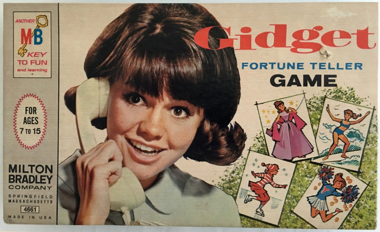 shelley-fabulous:  1965 Gidget Fortune Teller game, by Milton Bradley. 