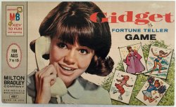 Shelley-Fabulous:  1965 Gidget Fortune Teller Game, By Milton Bradley. 