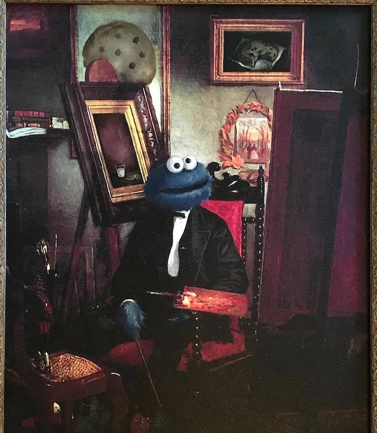 culturenlifestyle:  Artist Repurposes and Enhances Thrift Art Oil Paintings Into