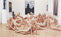 no23:  Vanessa Beecroft, Peggy Guggenheim Collection, Venice, 2001.