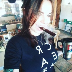 ftbmelanie:Swing by the shop and smoke a @romacrafttobac with @grosebennett! #romacraft #girlsandcigars #cigarpic #loversoftheleaf #cigarians #cigarporn #cigaraddiction #cigaraficionado #cigarlounge #cigarlifestyle #ladiesoftheleaf #fordonfifth #f5cigars