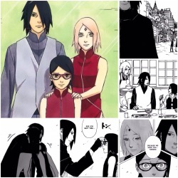 stainedcherryblossom:  Im crying…i’m so happy for them…i cant put any words about how I feel about this beautiful family…  They all deserve the happiness. I love you Sasuke, Sakura and Sarada.  Thank you so much for everything you taught us about