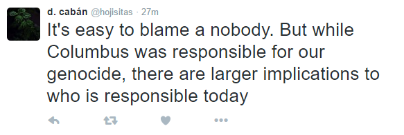 indigenous-caribbean:  @hojisitas​:[1:   ‘Fuck Columbus’ is an useless display