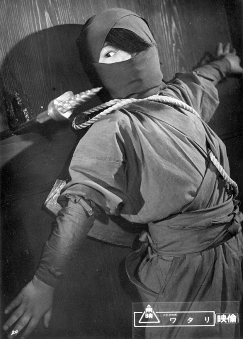 Publicity stills for “Watari, the Ninja Boy” (1964), one of the earliest live action ada