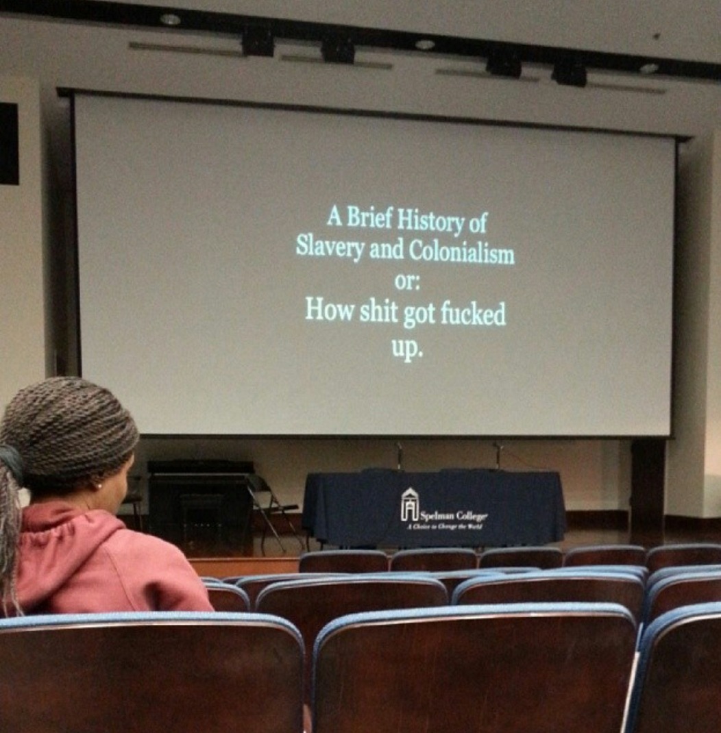 thisismylifeoffun:   kingkristamicah:  A day in your life at Spelman College in ADW.