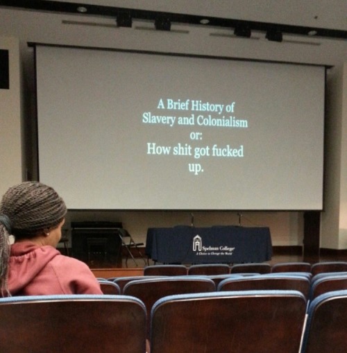 royalblackpirate: thisismylifeoffun: kingkristamicah: A day in your life at Spelman College in ADW. 