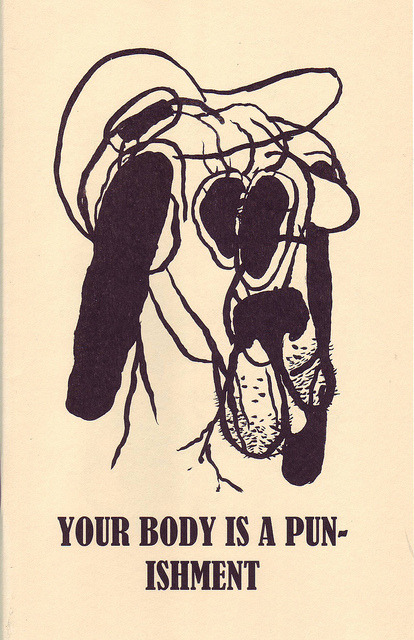 snackplanet:  Cover for “Your Body is a Punishment” by Anthony Record on Flickr.