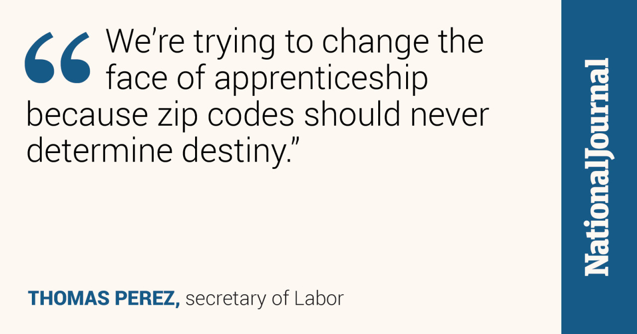 The Secretary of Labor lays out the promise (and problems) with apprenticeships here.