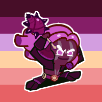 she/her gay and she/he gay purple yam icons!flags by @wuvsbian and @tuskact5 respectivelypls like/rb