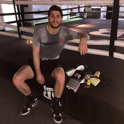 hotboxingguys: Sweaty Working out hard and geting sweaty for his Coach.