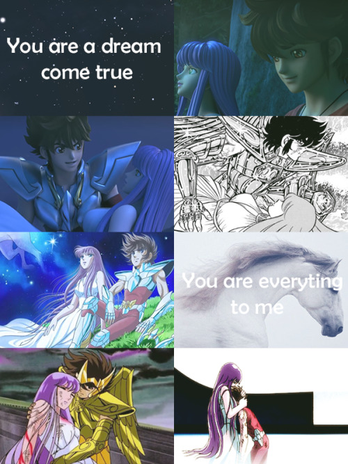 luanagmteixeira: - : A tribute day to the best Saint Seiya couple ever : -Well, everyone today are t