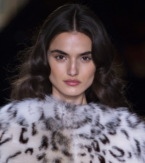 b-humika:Blanca Padilla at Blumarine Fall 2017 RTW