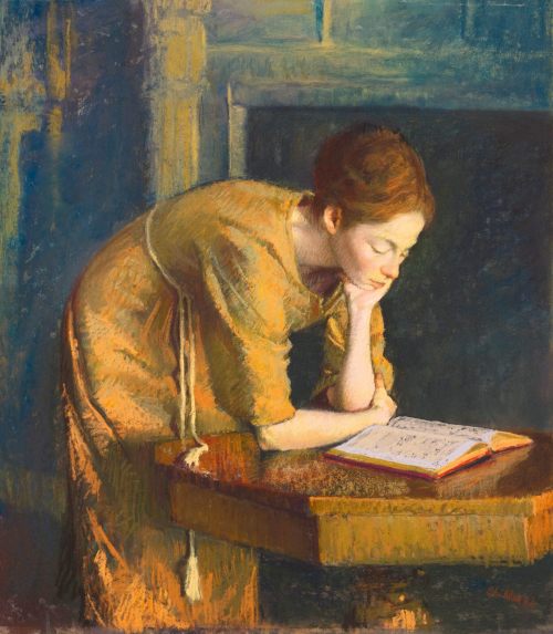 inspiredbybooks: Woman Reading (The Artist’s Wife) (1962) Aaron Shikler