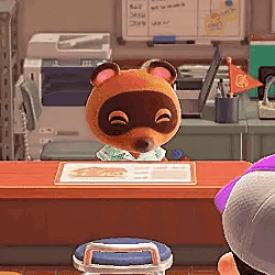 🍂 -> Tom Nook (animal Crossing) Stimboard