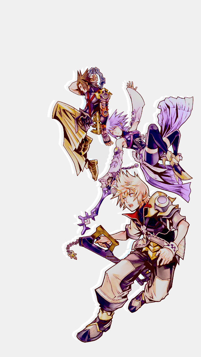 marluxiah:  kingdom hearts trios wallpapers for dianakingdomhearts! (640x1136) 
