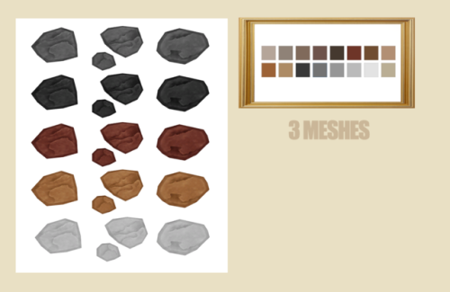 Basegame - Garden Path StonesUnlocked + More Swatches Please! INFOI found these cute path way rocks 