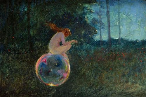 mermaidenmystic:Transience of Life by Edmund Cieczkiewicz (Polish artist, 1872-1958)