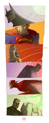 extraordinarycomics:  The Justice League by Coran Kizer Stone.