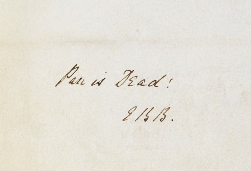 xshayarsha: Manuscript of Elizabeth Barret Browning’s Pan is Dead.