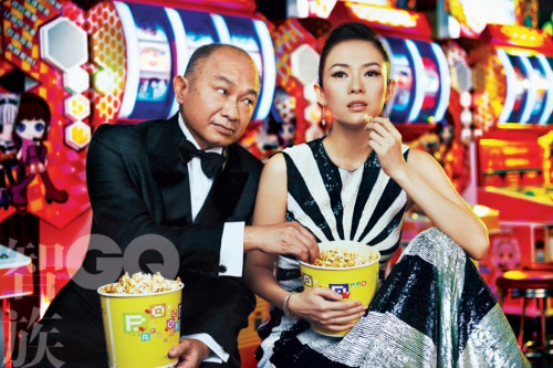 Zhang Ziyi with John Woo in GQ November 2014 issue  The super Chinese film duo; movie director John 