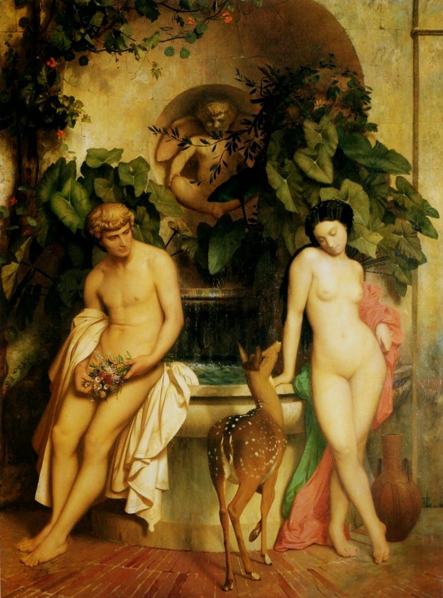 fleurdulys:  An Idyll (Daphnis and Chloe) - Jean-Leon Gerome 