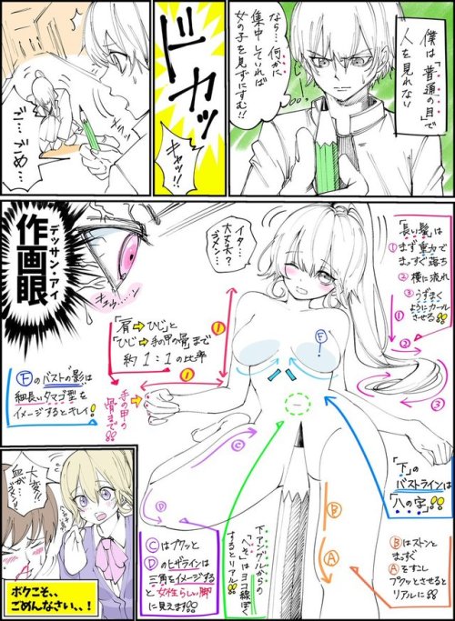 futureisfailed:  (吉村拓也さんのツイート: “「女の子と目を合わせられない お絵かき男子」の日常【その②】… ”から) 