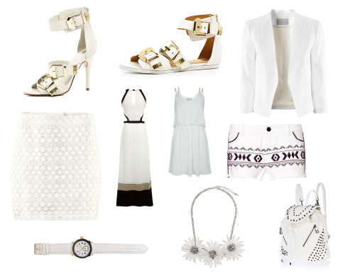 Fashion Trend - White One of the biggest trends at the minute as we are approaching summer is WHITE.