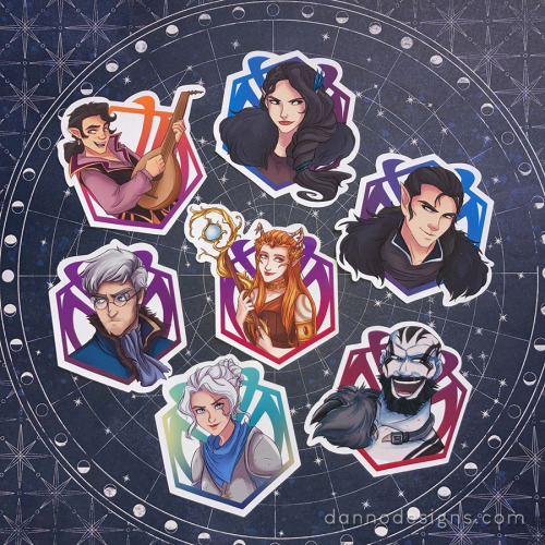 dragonsparkz: Old art, NEW stickers! Added Critical Role, Vox Machina and Mighty Nein individual cha