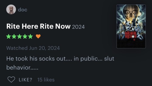 A Few Of My Fave Letterboxd Reviews Of Rite Here Right Now Pt 2.