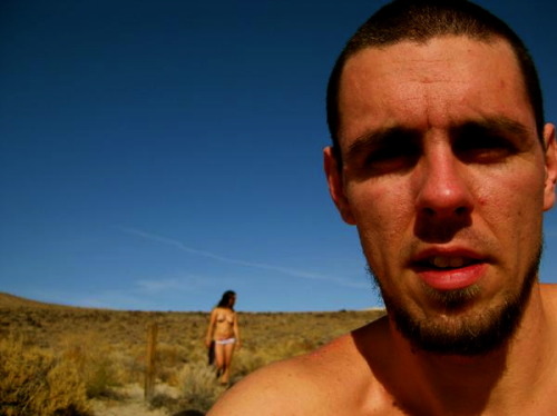I found this old pic of me and my buddy in the desert. That’s me in the back round naked like always.