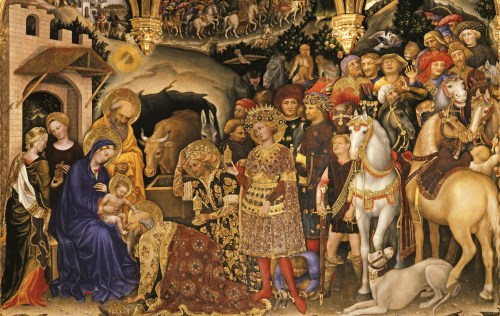 Gentile da Fabriano, Detail of The Adoration of the Magi, 1423