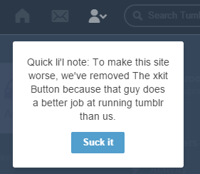 selkiequeen:  somekangarookid:    Fortunately, Xkit Guy is hard to keep down:  