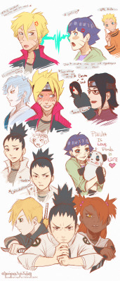 jennwolfesparreaux:  Just some nextgen Naruto