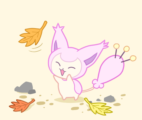 mewkyz:Skitty at fall time