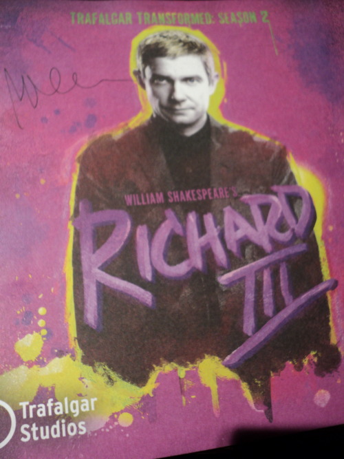 aislingsiobhan:Saw Richard III at Trafalgar Studios (2nd July 2014). Martin Free was amazing; unbeli
