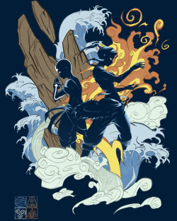 idriu95:  My T-shirt design for the great show Avatar the last airbender and The legend of Korra! do you wanna have a chance to get this  shirt?VOTE HERE 