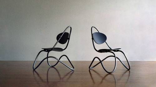  C1 – lounge chair Frame made of 100% highest quality steel; Seat shells in polished, transparent ac