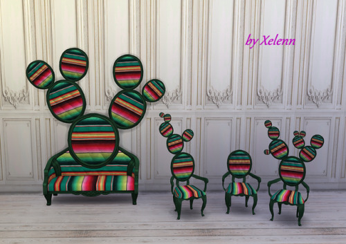 Cactus loveseat &amp; dining chairs4 items, new meshes, base game compatible.DOWNLOAD  and - my othe